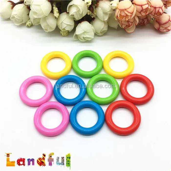 35mm Bpa Free Craft Baby Toys Infant Teething Circle Plastic Rings