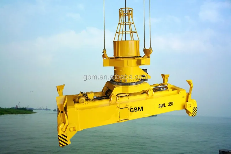 Gbm Rotating Telescopic Spreader Beam For 20ft 40ft 45ft Container