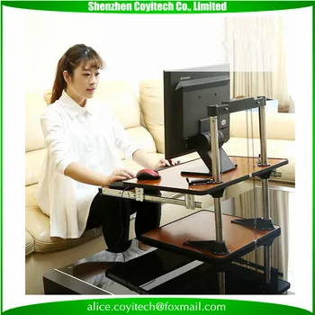 Ergonomic Computer Laptop Table Convert Desk To Adjustable