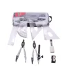 Ten Piece Math Tool Sets, Rulers, Protractor, Mechanical , Pencil Compass