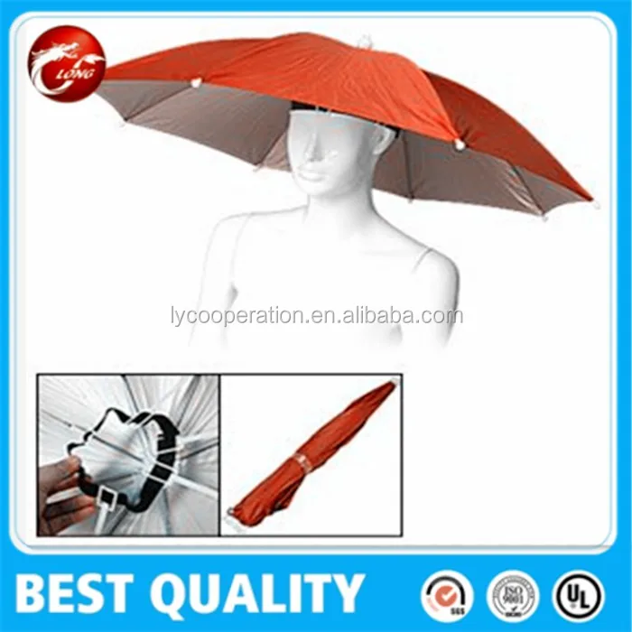 210t Polyester Hard Hat Umbrella,Cap Umbrella,Head Umbrella Buy