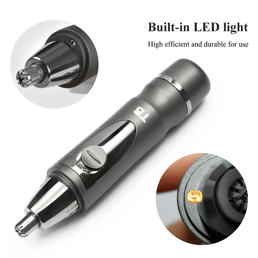 professional man grooming set electric manual nose and ear hair trimmer
