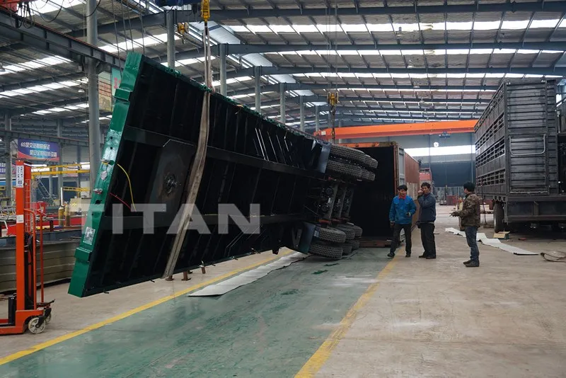 heavy duty tandem axle 20 foot 40 foot custom cargo trailer manufacturers container flatbed trailer manufacturers