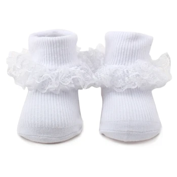 Cute 100 Cotton 2pk Baby Plain White Lace Socks Buy Lace Baby