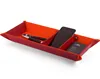 Excellent Quality Office Home Desk Pen Organizer Phone Valet Holder Leather Office Tray