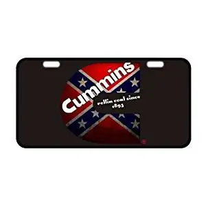 Cummins Diesel License Plate Tag Diamond Plate C Logo 4