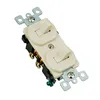 Multiple electrical outlet uplex receptacle switch/cover