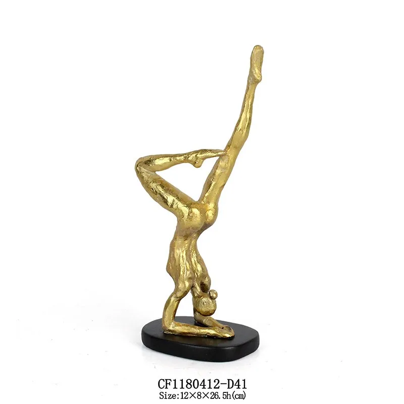 Creative Resin Yoga Figurine Decor Yoga Sculpture Statue Personalized Collectible Figurines Resin Crafts for Shelves Table Desk supplier