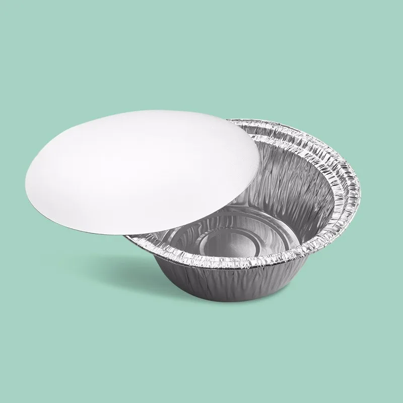 Take Away Round Disposable Microwave Aluminum Foil Bowl With Lid Buy