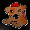 Low MOQ Custom Sew-on Combination Cute Dog Animal Logo Chenille Embroidery Patches for Kids Clothes