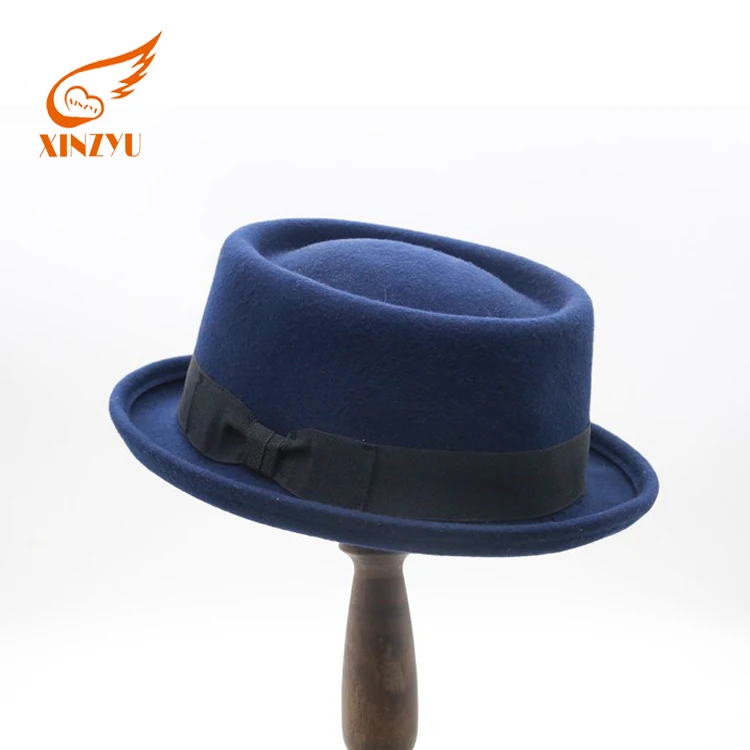 flat top felt hat