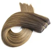 Cuticle Virgin Remy Hair Double Drawn Thick Ends Human Hair Weft Hair Extension