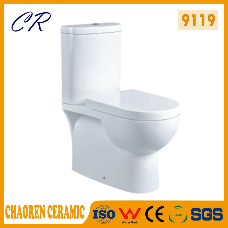 Portable Sanitary Ware Two Piece Bathroom Floor Mounted Arabic Wc