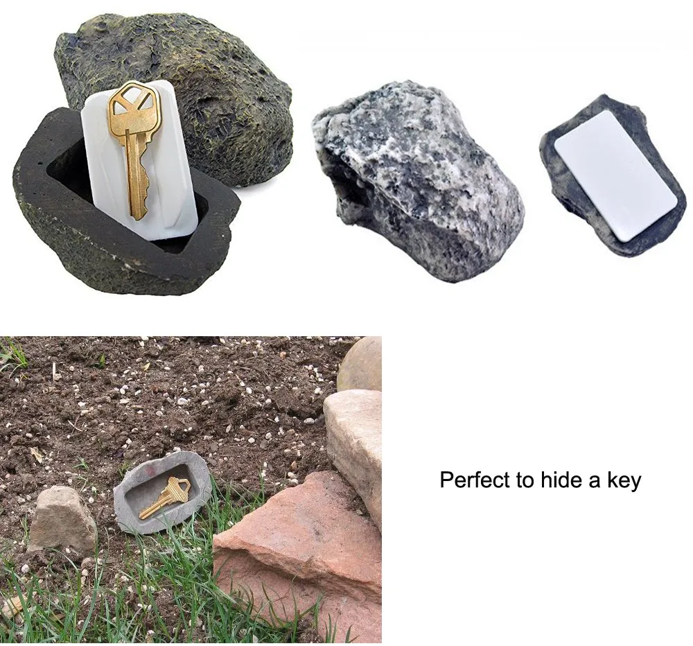 Promotional Custom Polyresin Rock Hide A Key Buy Key Hider,Hide A Key
