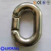 galvanized chain connecting link oval shaped missing link in rigging