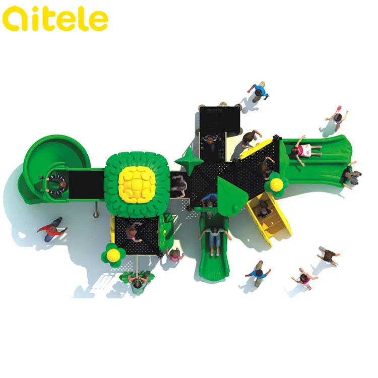 Qitele Children Used Commercial Outdoor Playground Equipment Big Spiral