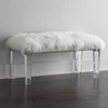 fancy custom design soft bench hot sale modern appeareance acrylic bench stool luxury acrylic bedroom furniture