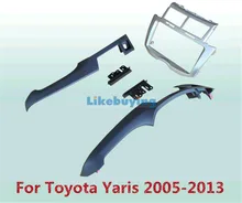 2 Din Car Frame Dash Kit / Car Fascias / Mount Bracket Panel For Toyota Yaris 2005 2006 2007 2008 2009 2010 2011 2012 2013
