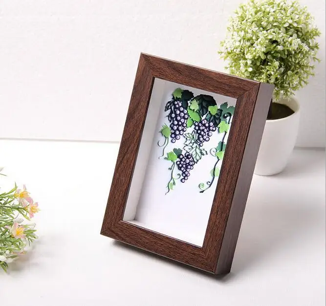 High Quality Colorful Wooden Deep Shadow Box 3d Box Photo Frame Art