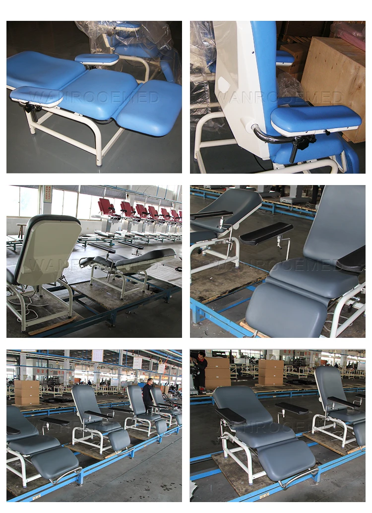 BXS105 Medical Equipment Manual Adjustable Blood Phlebotomy Dialysis Chair Blood Donor Chair .jpg