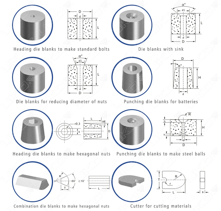 carbide trimming dies heading dies