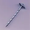 Galvanized umbrella head roofing nails for roofing sheet use (manufacturer)