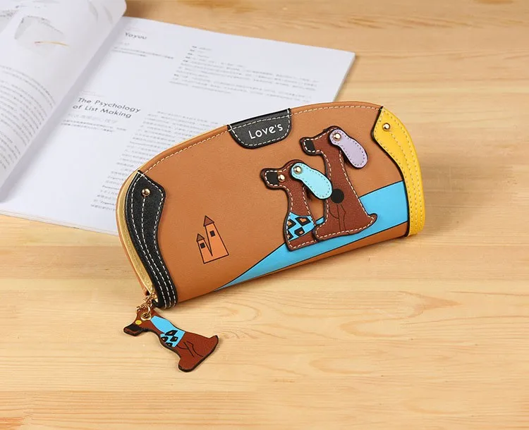 Wholesale New Korean Dog Wallet Women Cartoon Cute Puppy Lady Wallets