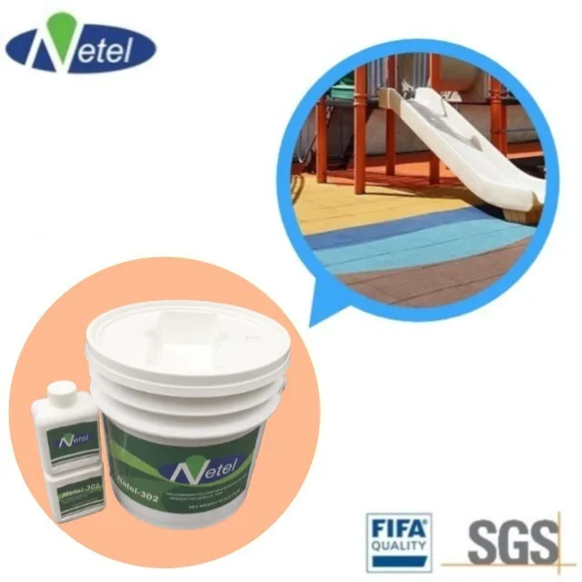 double component polyurethane adhesive for rubber flooring