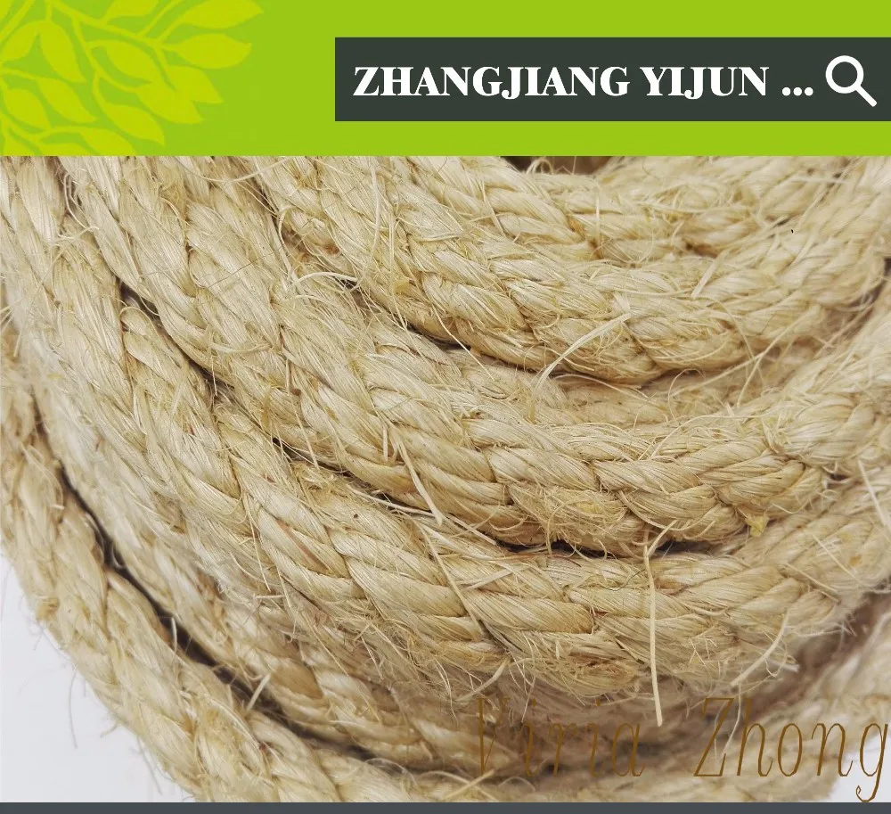 Strong Cord Spool Natural Marine Twisted Hawser Sisal Sailing Rope For