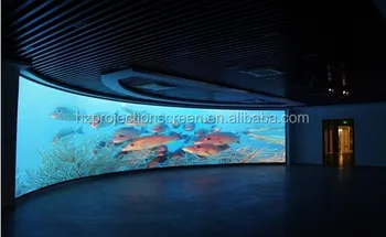 Curved Projection Screen,180 Degree Circular 3d Silver Projection ...