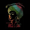 Beautiful Phenomenal Woman Crystal afro girl pattern iron on rhinestone heat transfer