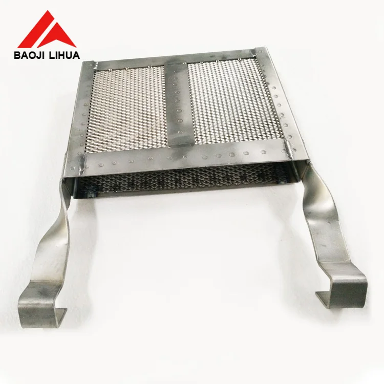 Gr1 Gr2 titanium basket for anodizing for Water treatment