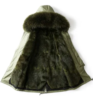 green parka jacket with fur hood