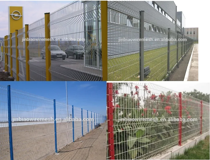 White Pvc Coated Welded Wire Mesh Fencing For Boundary Wall Poland ...