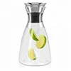 Glass Carafe Made Borosilicate Glass Water Carafe 1 L Glass jug with lid