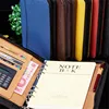 B5 zipper faux leather business manager bag ring binder notebook