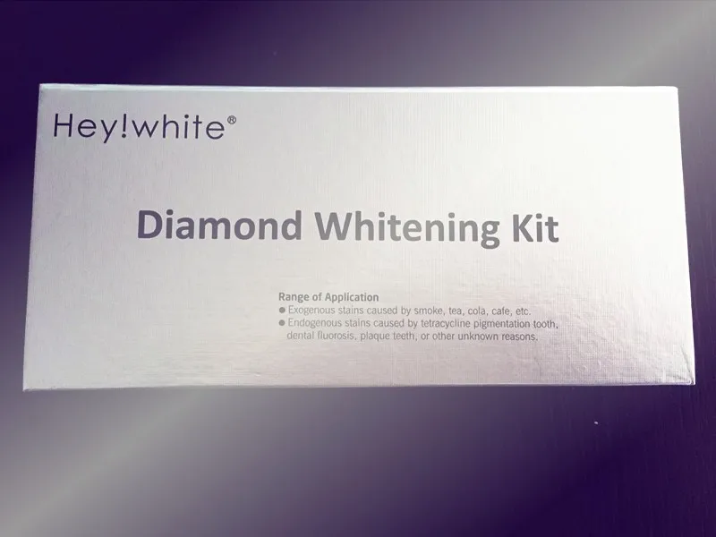 Hey White Vegan Teeth Whitening Kit With Led Light Natural & Organic