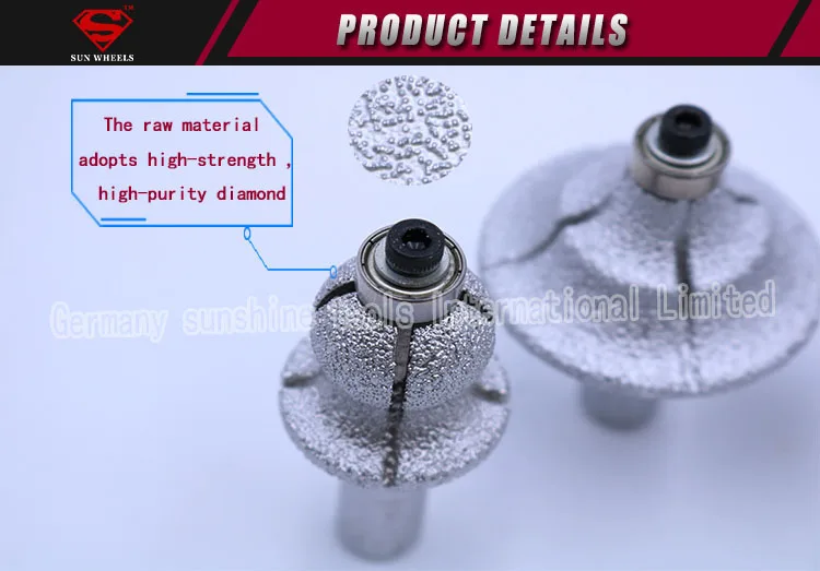 European Iii Type Knife Diamond Quartz Cutter / Router Bit For