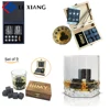 Stone Set of 9 Natural Soapstone Cubes to Chill Fine Whiskey Christmas Gift