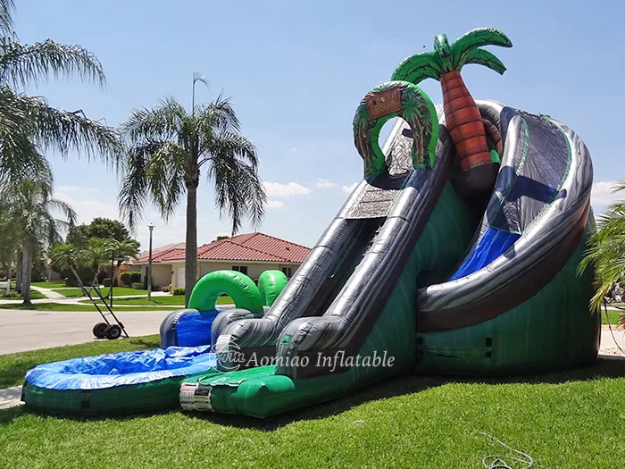 Large Children Inflatable Corkscrew Water Slide Kids Inflatable Water