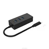 USB 3.0 Type C to Multifunctional 4Ports USB 3.0 Hub with lan converter for computer