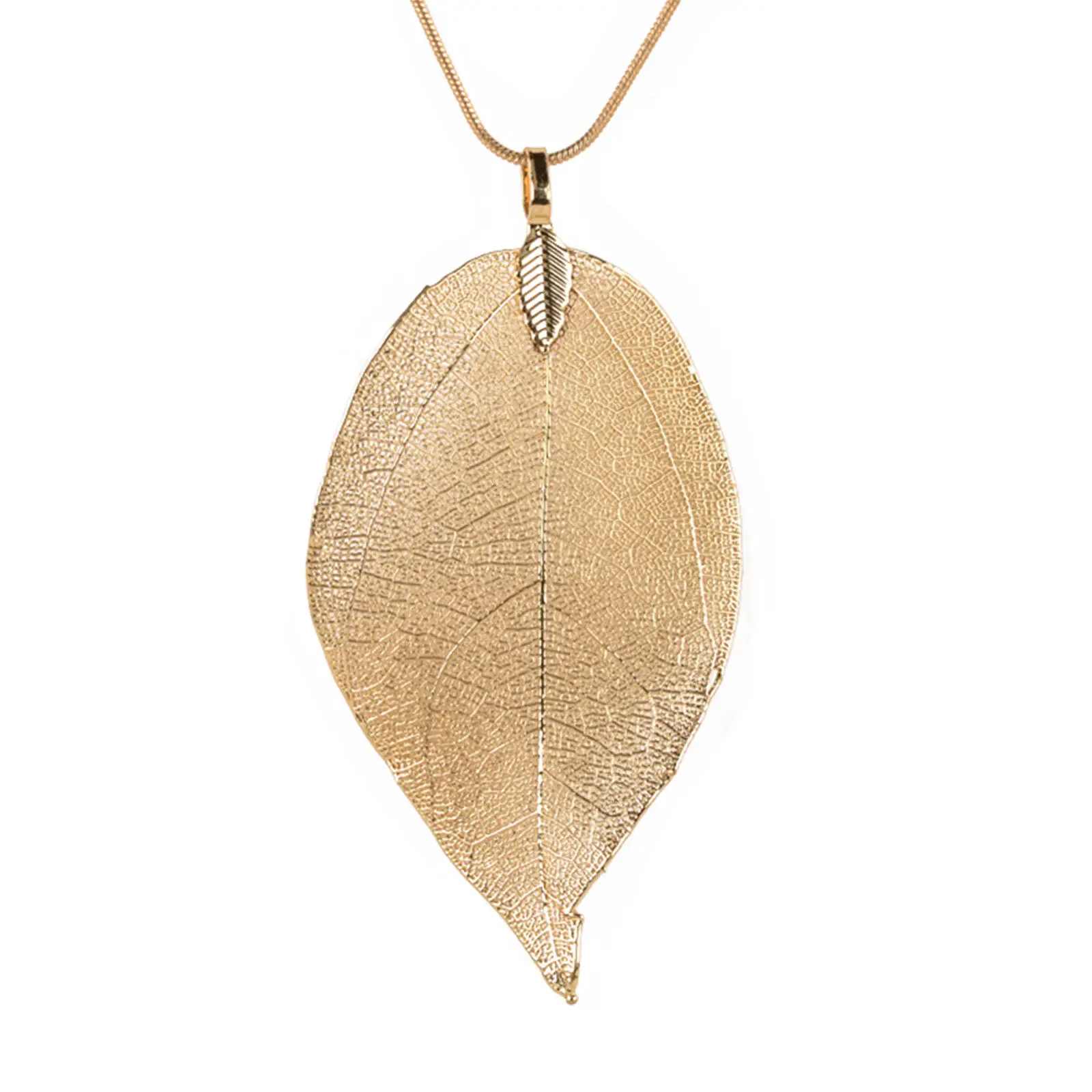 Rinhoo Fashion Women Custom Leaf Pendant Necklace for women