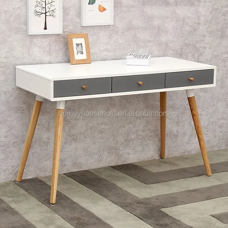 New Design Eco Friendly 3 Drawers Console Table Danish Style