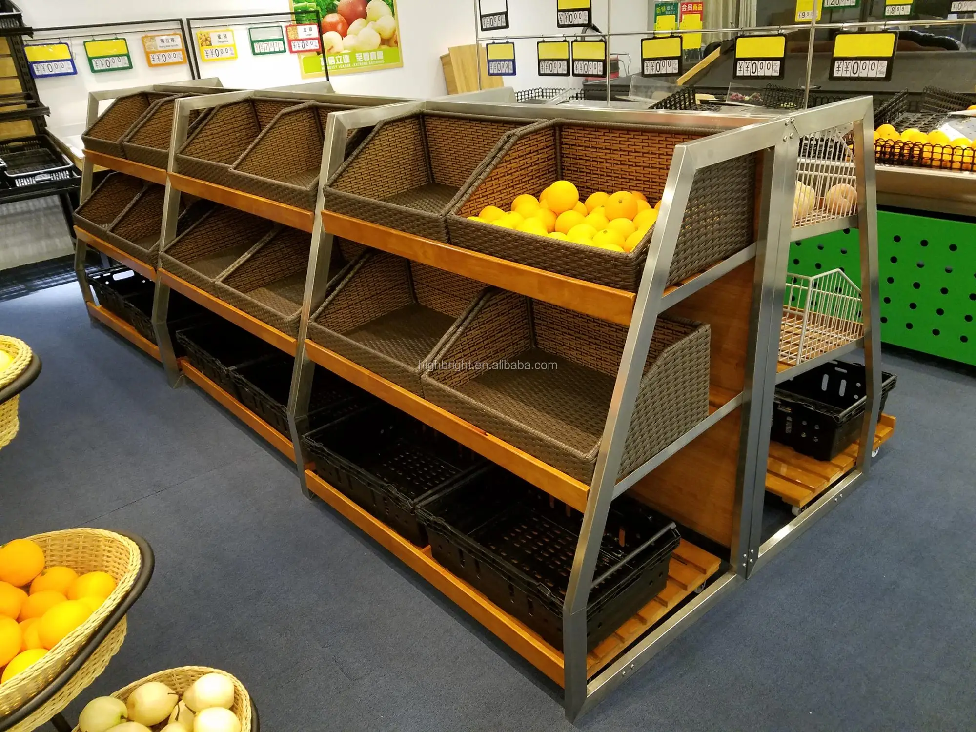 果物と野菜のディスプレイ棚を保管する Buy フルーツと野菜棚 果物や野菜のラック 野菜とフルーツディスプレイ棚 Product On Alibaba Com