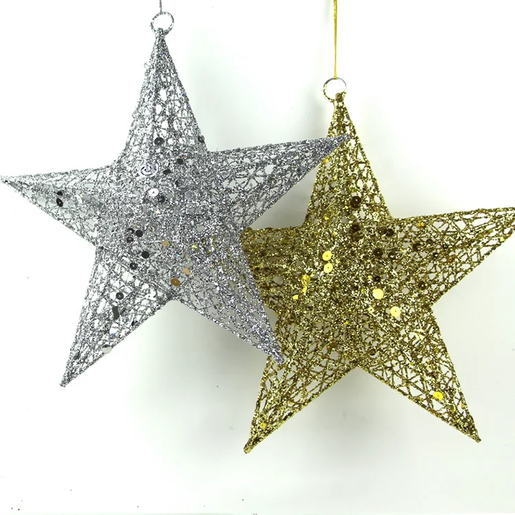 Whole Christmas Tree Decorative Flash Glitter Metal Whole Christmas Tree Decorative Flash Glitter Metal Star Decorations Wholer Decoration