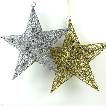 wholesale christmas tree decorative flash glitter metal christmas star decorations - Metal Christmas Decorations wholesale christmas tree decorative flash glitter metal christmas star decorations - Metal Christmas Decorations
