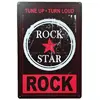 Rock Star Tune Up Decorative Metal Nostalgia Tin Sign Pin up Girl Cafe Home Bathroom Garden Christmas Country Retro Custom