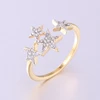 2018 new fashion 2 town plating jewelry star ring