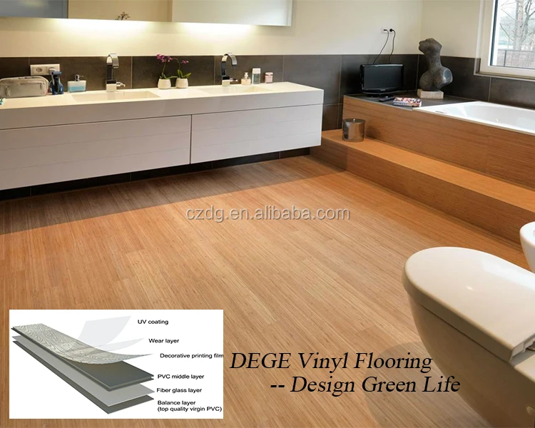Wood Look Indoor Residential Commercial Pvc Sheet Vinyl Flooring