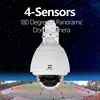 gwsecu 360 degree panoramic ip camera 12mp ip ptz camera multi sensor dome ip camera